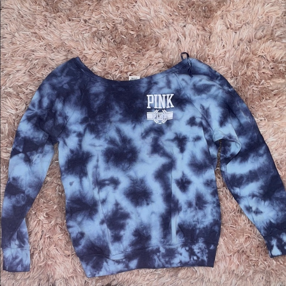 Tie dye PINK crew neck 💙
